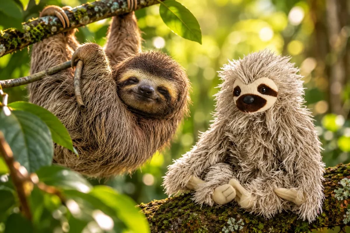 The three-toed sloth plush