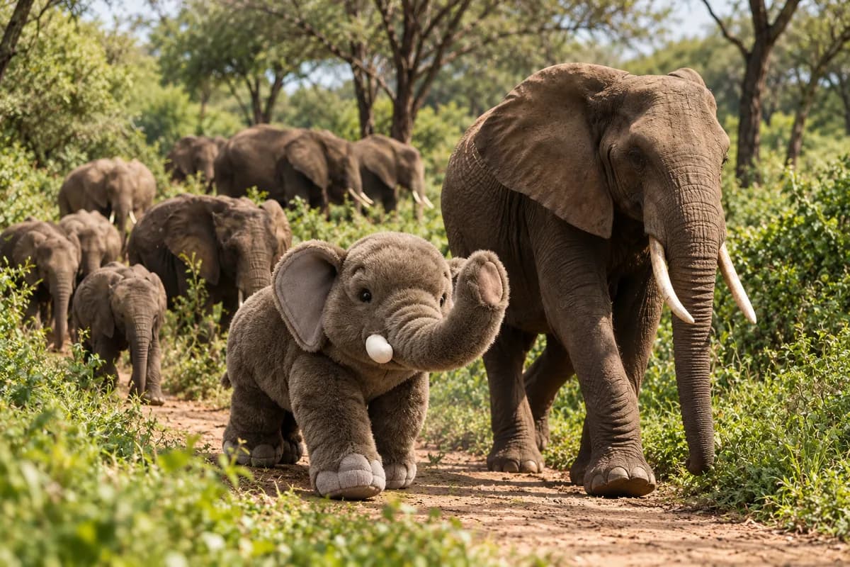 The african elephant plush