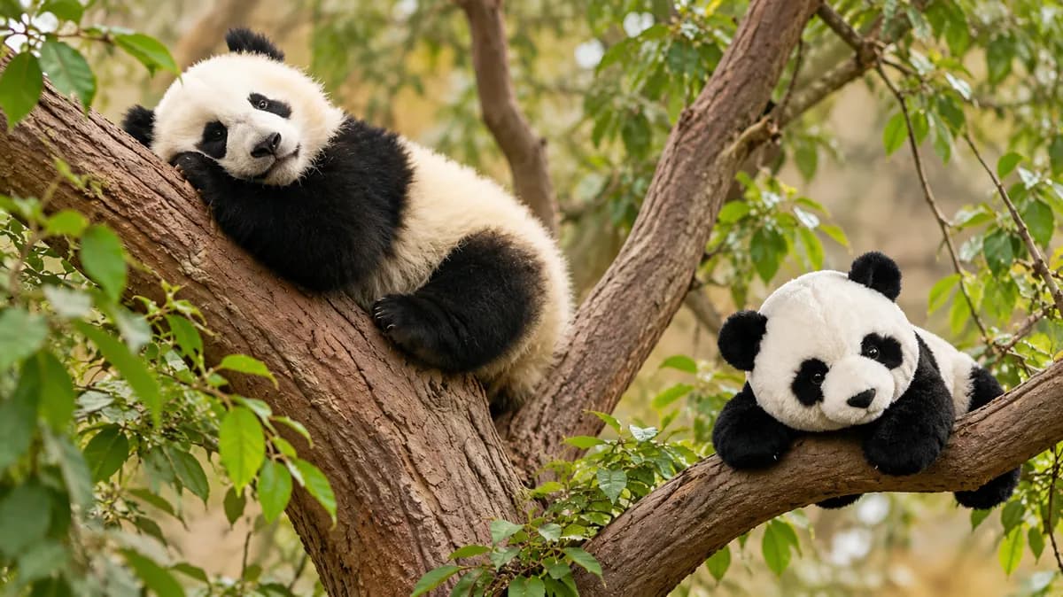 The giant panda plush